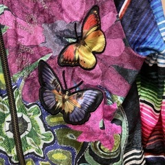 デシグアル　総柄　蝶々　派手柄　パーカーの画像