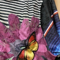 デシグアル　総柄　蝶々　派手柄　パーカーの画像