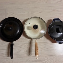 きまりましたフライパン、鍋、ふた蓋の画像