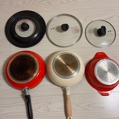 きまりましたフライパン、鍋、ふた蓋の画像