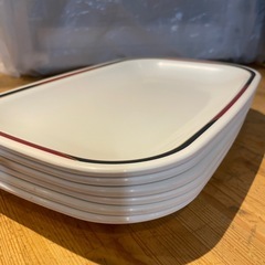 【引き取り限定】中古品　メラミン　プレート 6枚セットの画像