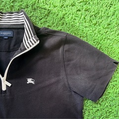 🖤BURBERRY GOLF✨大人の上品ポロシャツ♡黒が美しく映える洗練デザイン⛳秋の重ね着にも上品に…✨の画像