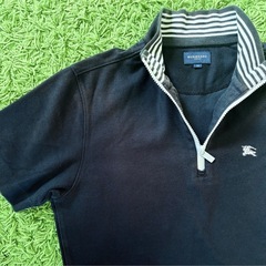 🖤BURBERRY GOLF✨大人の上品ポロシャツ♡黒が美しく映える洗練デザイン⛳秋の重ね着にも上品に…✨の画像