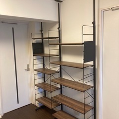 【ニトリ】突っ張り側面収納Nポルダ(x3連、全幅200cm)の画像