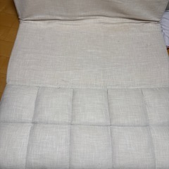 シンプル ホワイト　リクライニングソファベッド  の画像