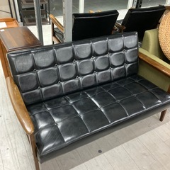 karimoku 2人掛けソファー ブラック