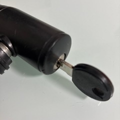 自転車　ワイヤーロック　鍵タイプ　ブラックの画像