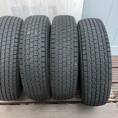  145/80R12 80/78N BRIDGESTONE W300 NewCarrow スタッドレスタイヤ ホイール4本セットの画像