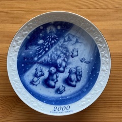 丸皿　クリスマスプレートの画像