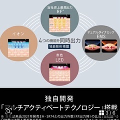 【5年間の補償付き】パナソニックVITALIFT RF 美顔器 EH-SR85の画像