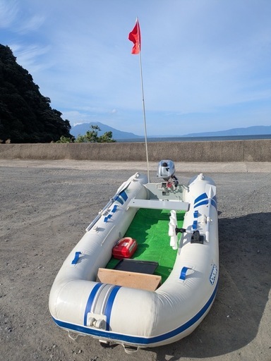 ゴムボート・パプリカ305 ホンダ2馬力船外機フルセット