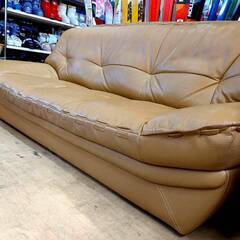 札幌ファニシング ソファ サンフラワー3P 牛革 3人掛けの画像