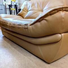 札幌ファニシング ソファ サンフラワー2P 牛革 2人掛けの画像