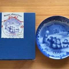 丸皿　クリスマスプレートの画像