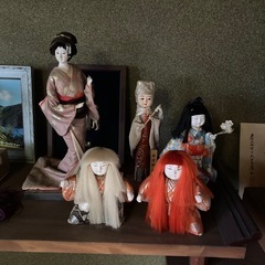 全て無料★日本人形 掛け軸 アンティーク テレビの画像