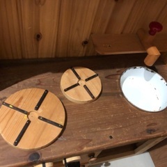 おもちゃ　ままごとキッチン　手作り　木製の画像