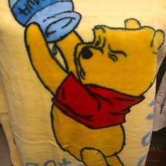 プーさん　フリース毛布の画像