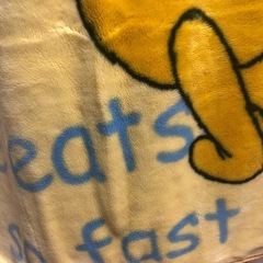 プーさん　フリース毛布の画像