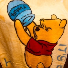 プーさん　フリース毛布の画像