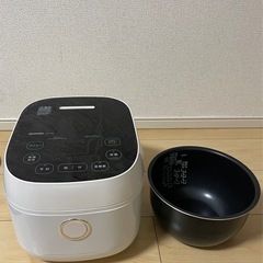 5.5合  IH炊飯器 IHジャー アイリスオーヤマ 白の画像