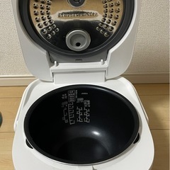 5.5合  IH炊飯器 IHジャー アイリスオーヤマ 白の画像