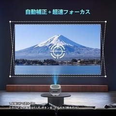 【使用回数2回】NUTROMO 家庭用プロジェクター Android TV搭載・2025年の画像