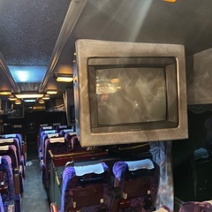 観光バスに付いてたテレビ　テレビ枠の画像