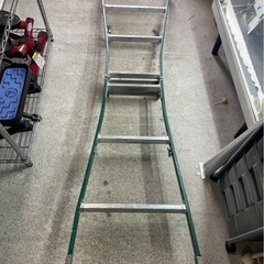 3段　脚立　兼用　梯子　ハシゴ　アルミラダー　天板高さ840　梯子長さ1800　中古　③の画像