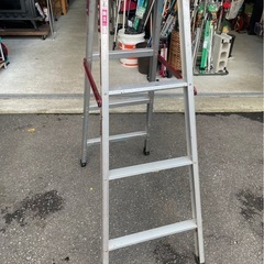 ホクセイ　4段　アルミ　脚立　兼用　梯子　HKK-12　ハシゴ　天板高さ1140　梯子長さ2380　中古　③の画像