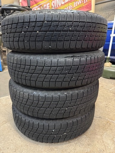 ７部山スタッドレス　155/65R14 アルミホイール付き！