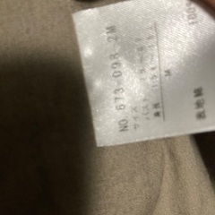 カーキ色コートmサイズの画像