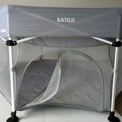 KATOJI 折りたたみベビーサークル コロコロランド8 グレーの画像