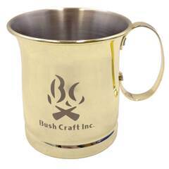 【未使用】ブッシュクラフト Bush Craft マグ ブラス キャンプ バーベキュー BBQの画像