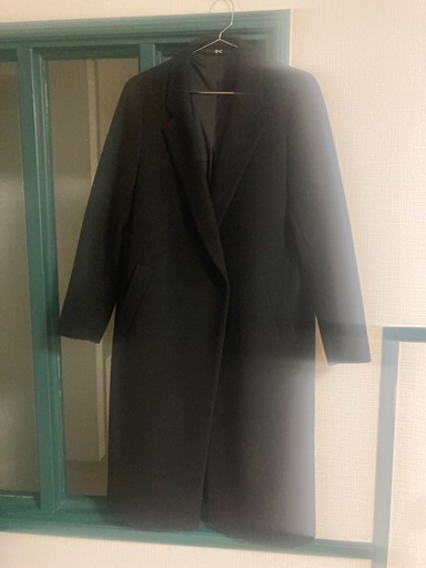 【即完売‼️今季UNIQLO:C】 ロングコート 黒 S ✨