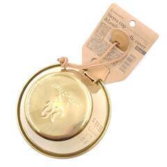 【未使用】ブッシュクラフト Bush Craft シェラカップ & レザーハンドルカバー ブラス キャンプ バーベキュー BBQの画像