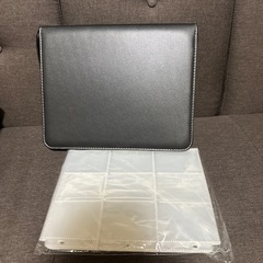 【612枚収納】カードバインダー ファイル ポケット トレカ収納ケース 黒色の画像