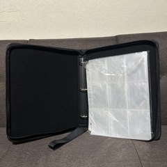 【612枚収納】カードバインダー ファイル ポケット トレカ収納ケース 黒色の画像