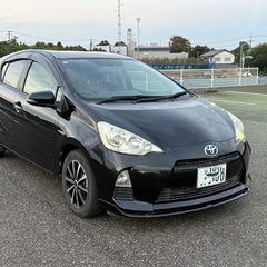 平成25年トヨタアクアGブラックレザー上段グレード　ナビ　TV ETC車検8/8の画像