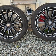 19インチ　夏タイヤ　バリ溝の画像