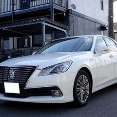 車検満タン クラウンハイブリッド ロイヤルサルーンG HDDナビ フルセグTV Bluetooth バックモニター 本革シート シートヒーター シートクーラー HID ETC ドラレコの画像