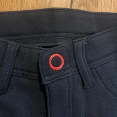 スキニーパンツ 裏起毛 Sの画像