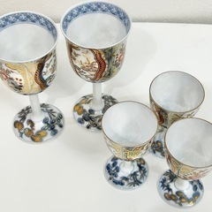 【超希少✨】龍峰窯 酒器セット 5個セット 茶器 金彩 古伊万里 三洋陶器の画像