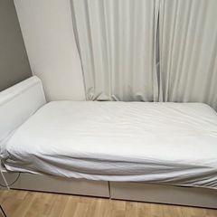 ニトリ　収納付きシングルベッドの画像