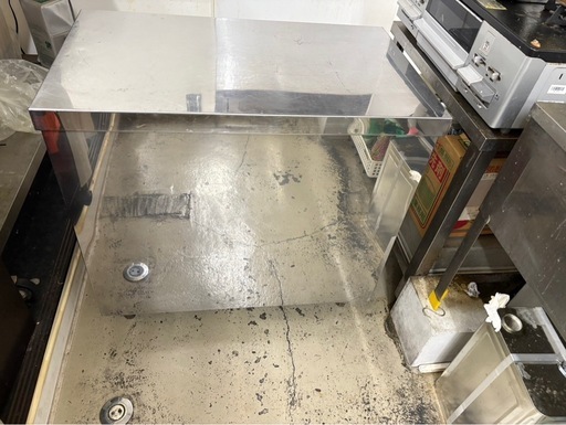 ステンレス　食器棚　作業代　 調理台 厨房　業務用 飲食店　 吊戸棚　750×450×700