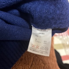 Hush Puppies ネイビー ポロネックセーター Lの画像