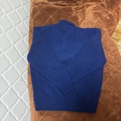 Hush Puppies ネイビー ポロネックセーター Lの画像