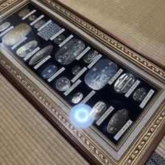 24金メッキ レプリカ小判セット 大判 小判 古銭 額縁付き 24KGPゴールドの画像