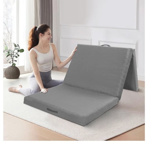 マットレス 折り畳み 敷布団 厚さ8センチ　グレー