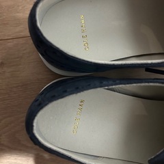 Cole Haan コールハーン　ネイビー スエード ウィングチップ　ローファー 　の画像