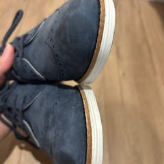 Cole Haan コールハーン　ネイビー スエード ウィングチップ　ローファー 　の画像